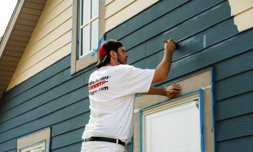 certapro painters® painting blue home exterior