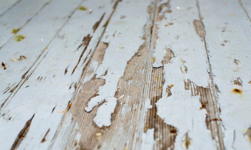 scraping wood - staining