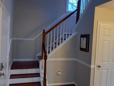 stairway after interior painting