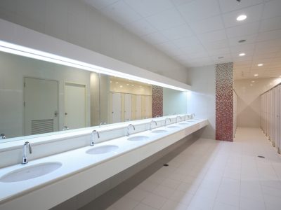 Commercial Interior Bathroom Painting Project