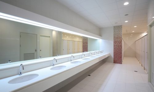 Commercial Interior Bathroom Painting Project