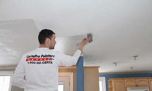 popcorn ceiling skim coat