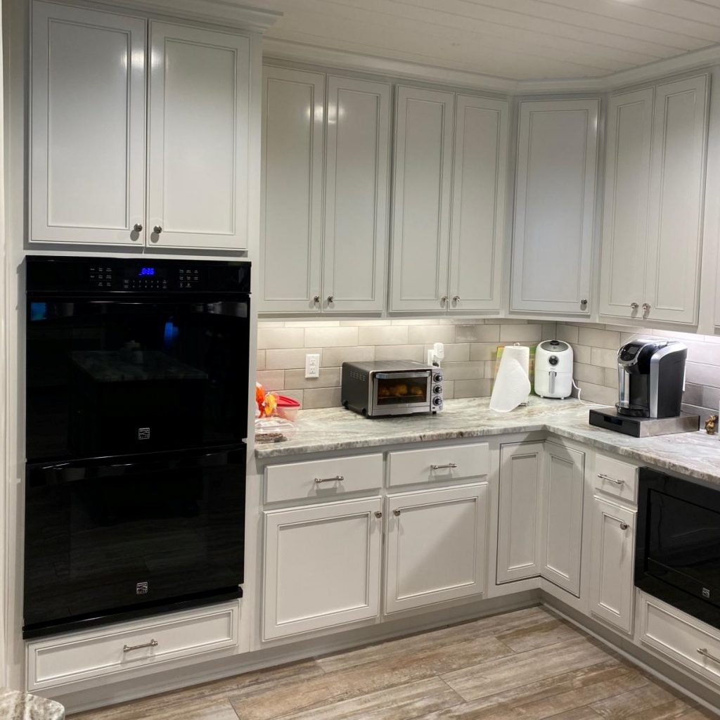 Repainted Kitchen Cabinets