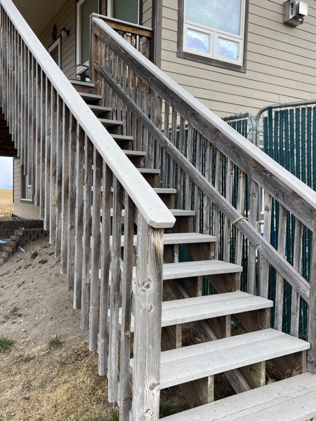 pre-stain stairs