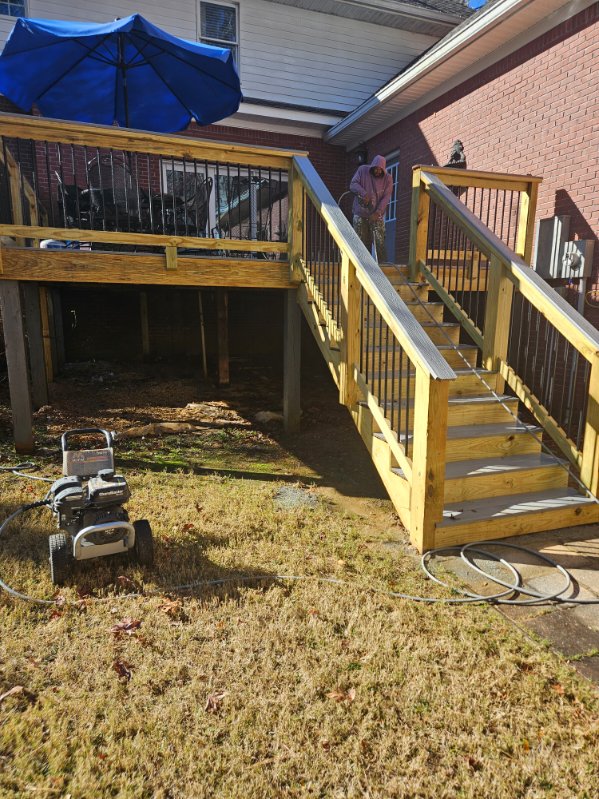 Deck Staining Service Before