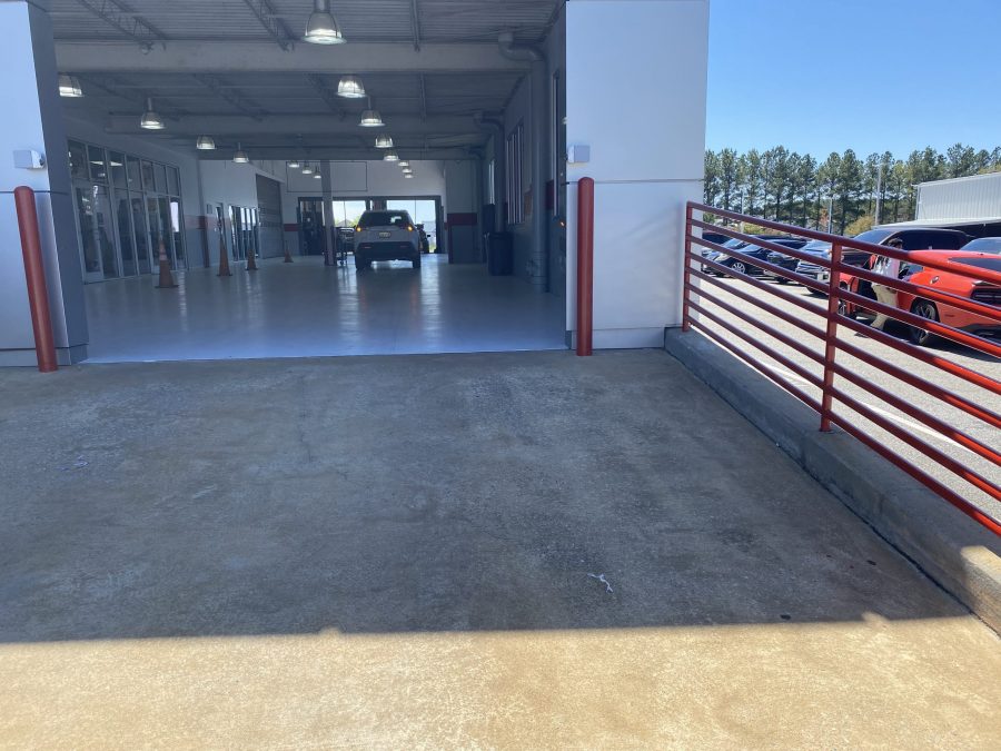 New railing and bollards at the Toyota dealership in Columbus, GA Preview Image 9
