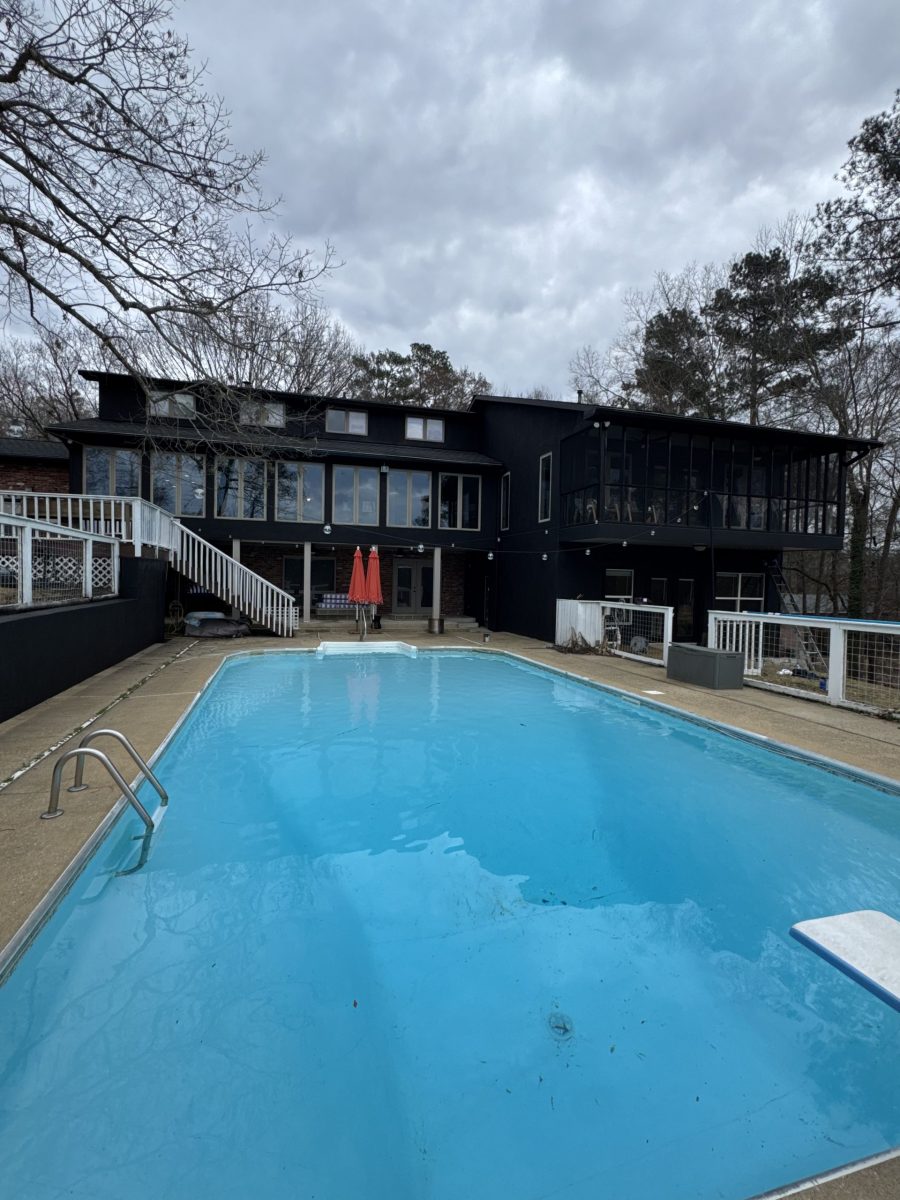 black painted house with inground pool Preview Image 5