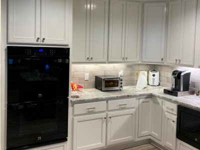 Repainted Kitchen Cabinets