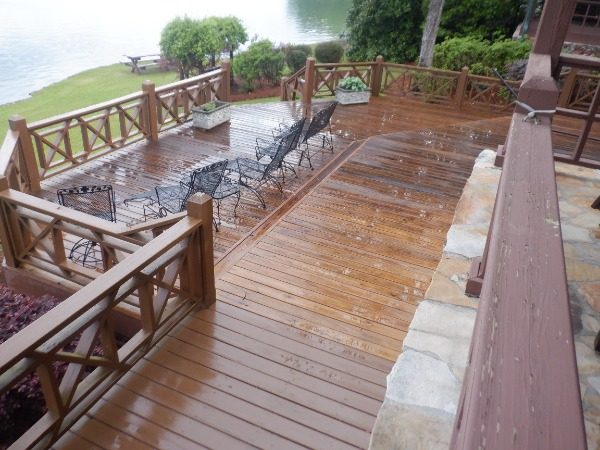 wooden deck with worn stain Preview Image 7