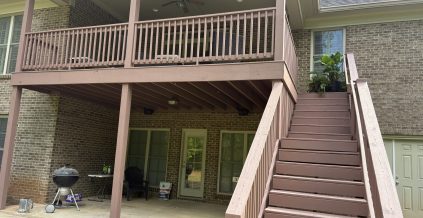 Deck Restaining Project in Columbus, GA
