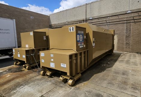 Newly Painted Compactors
