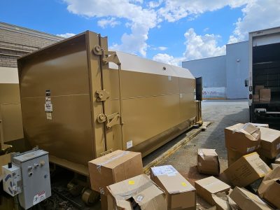 Newly Painted Compactors