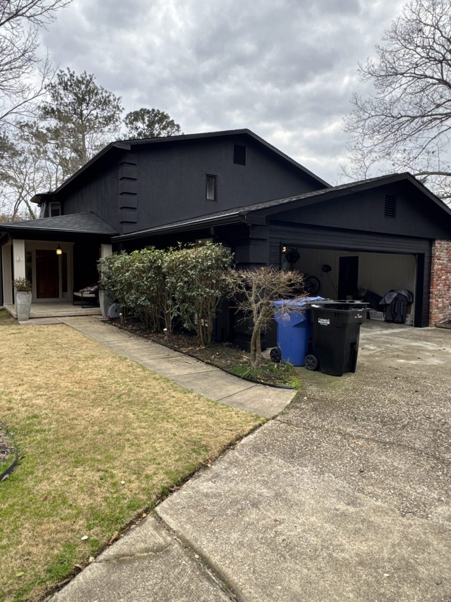 house exterior with brick and black painted siding Preview Image 3