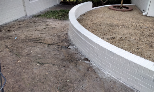 Retaining Wall Refreshed Coat