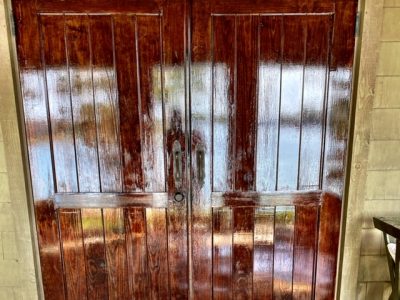 Refinished front door