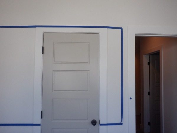 painters tape outline on white wall Preview Image 3