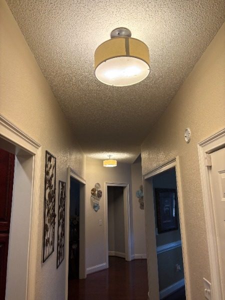hallway with old popcorn ceiling Preview Image 3