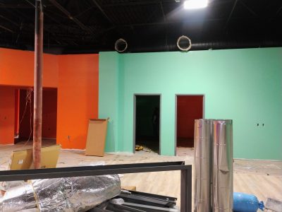 colorful walls in play facility