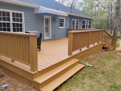 home deck with stain