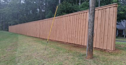 Privacy Fence Staining Project