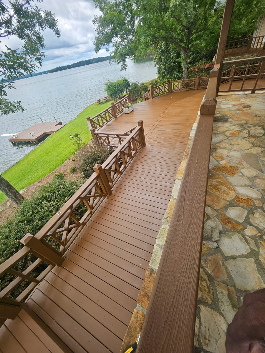 walkway of painted wooden deck Preview Image 2