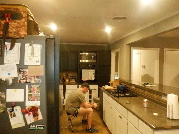 man on stool in home kitchen before repaint Preview Image 7