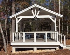 Newly painted gazebo