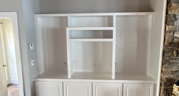 Repainted Bookshelves