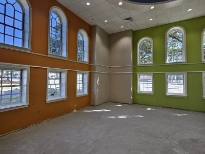colorful library walls