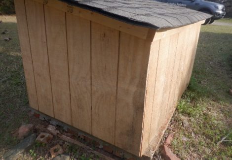 bare wood pump house