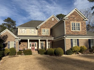 house exterior with painted elements