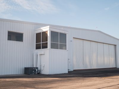 Repainted hangar
