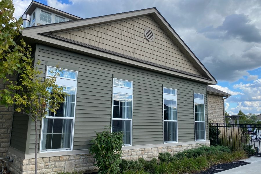 Emerson Park Apartments Exterior painting After side of clubhouse Preview Image 8