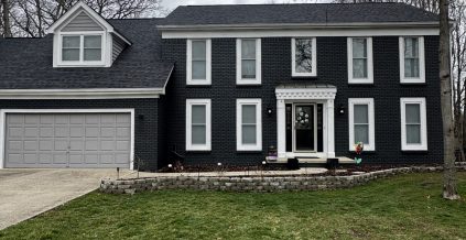 Residential Brick Exterior Paint Job