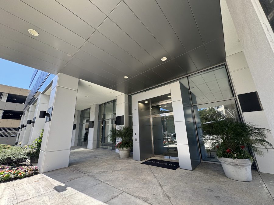 highrise building exterior entrance after paint update Preview Image 9