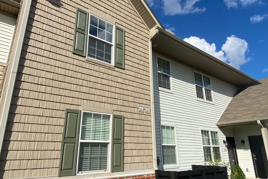 Emerson Park Apartments Exterior painting After of the side of a building Preview Image 11