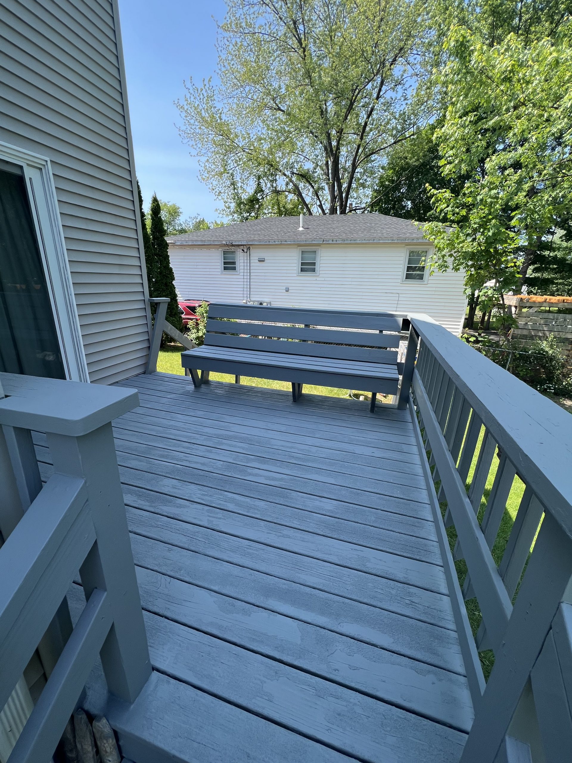Porch painting in Manchester, NH after
