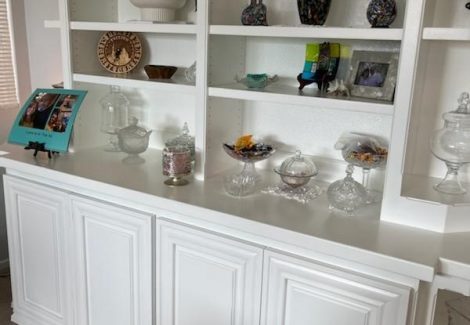 Kitchen cabinet painting project