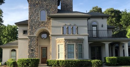 Gray Stucco Home Exterior