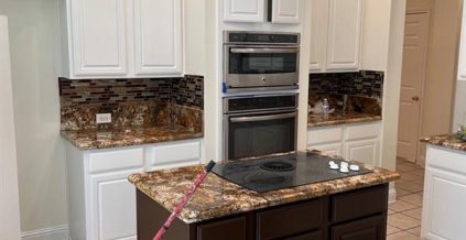 Kitchen Painting in SW Turkish Coffee & Pure White ...