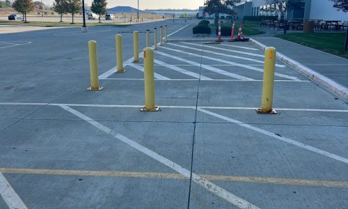 Faded Parking Spaces