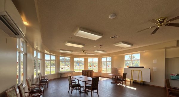 painted senior facility interior