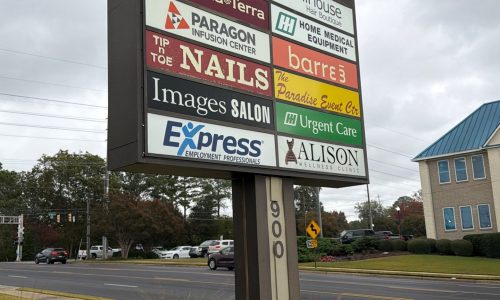 Shopping Center Sign