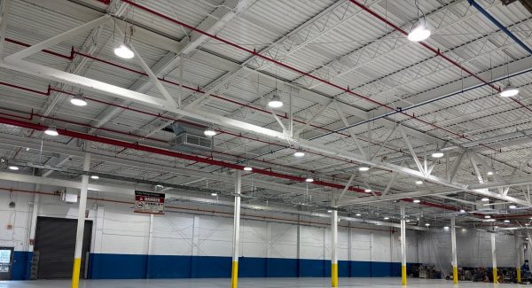 painted warehouse interior