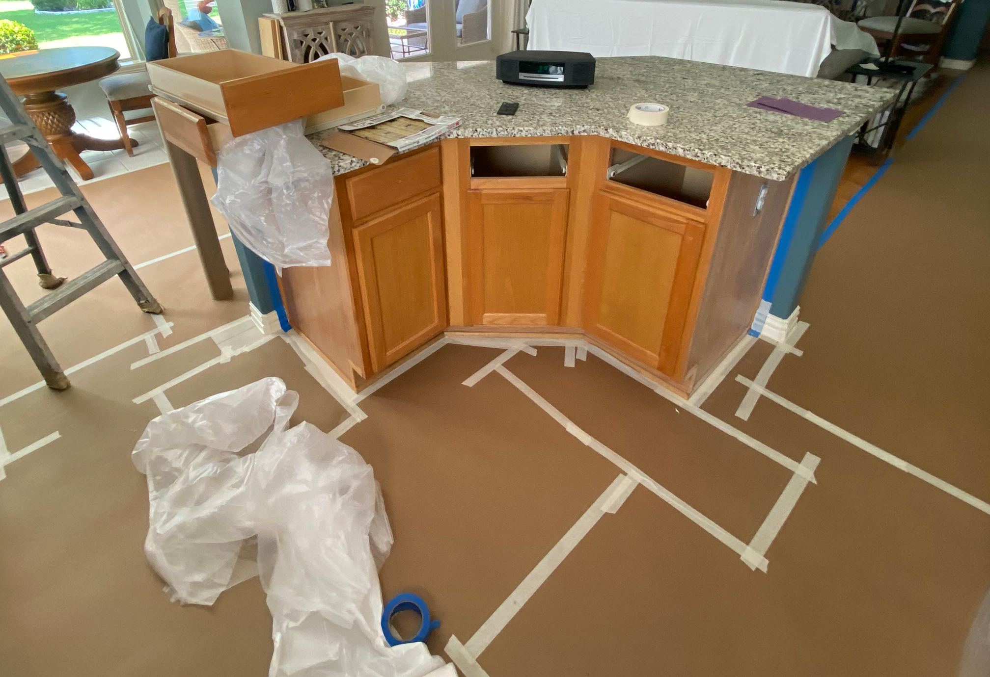 Major Cabinet Renovation Project for Denton Homeowners Before