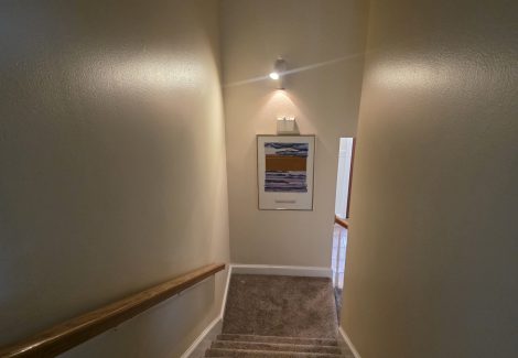 home interior stairway after repaint