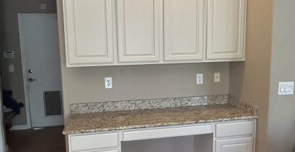 Black Cabinets Repainted White