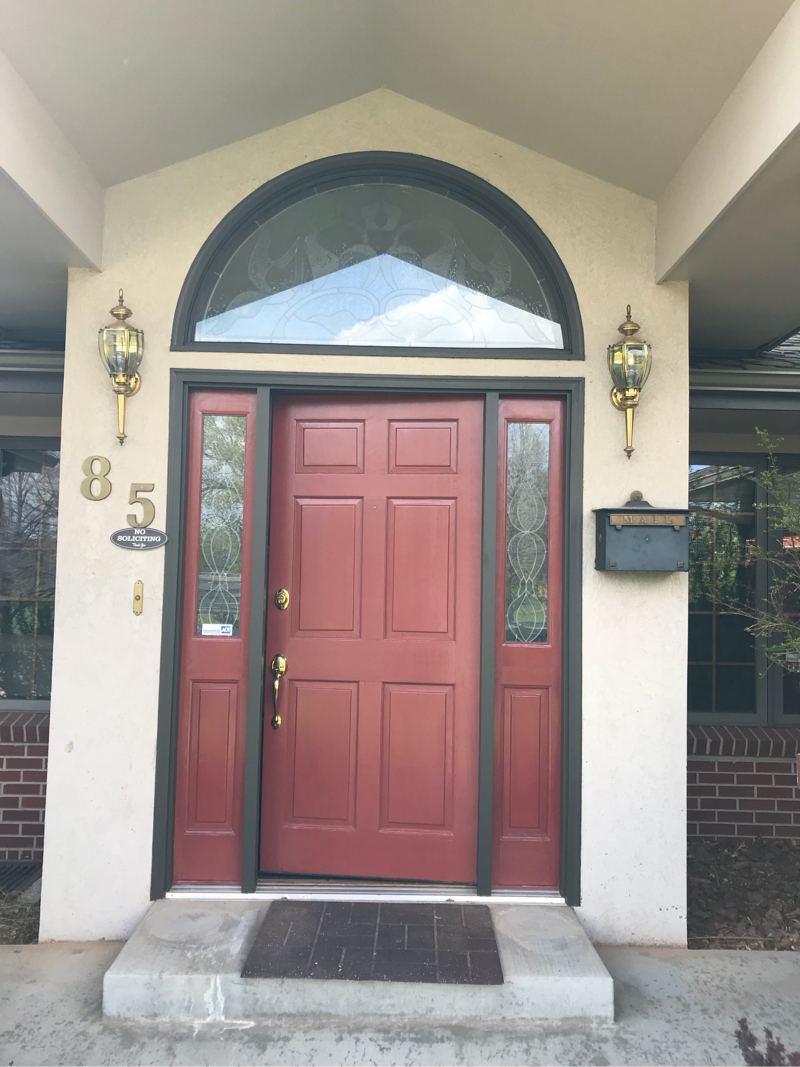 Refinished front door and trim by CertaPro