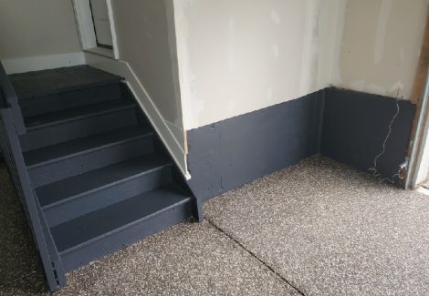 Garage floors and steps