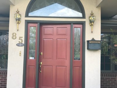 Refinished front door and trim by CertaPro